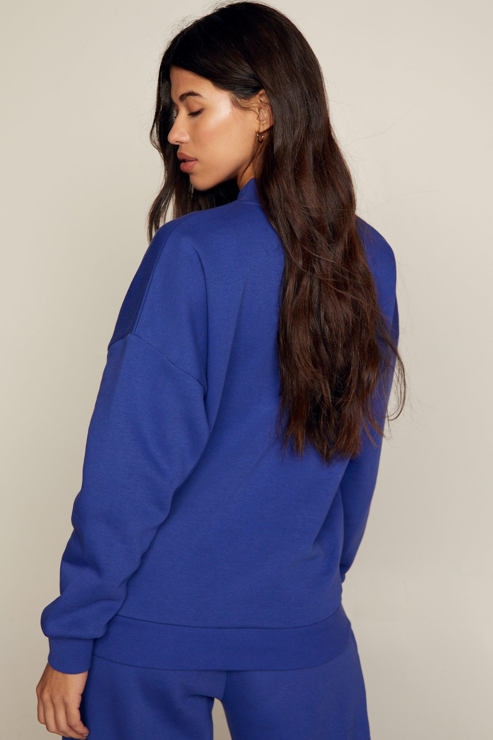 Royal blue oversized discount sweatshirt